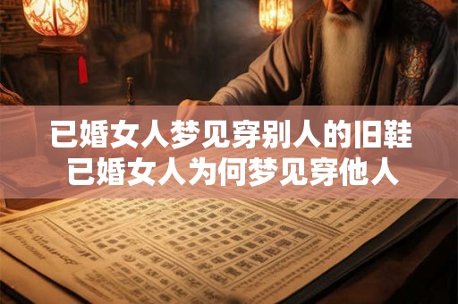 已婚女人梦见穿别人的旧鞋 已婚女人为何梦见穿他人旧鞋