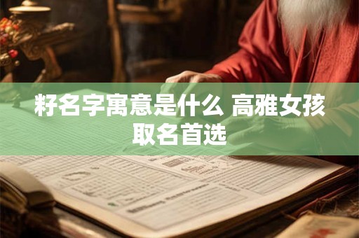 籽名字寓意是什么 高雅女孩取名首选