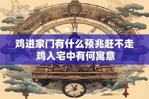 鸡进家门有什么预兆赶不走 鸡入宅中有何寓意