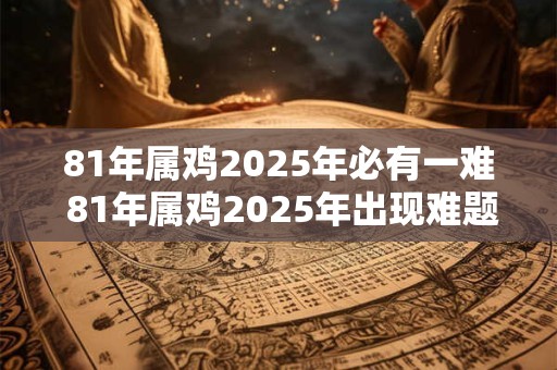 81年属鸡2025年必有一难 81年属鸡2025年出现难题