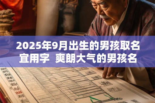 2025年9月出生的男孩取名宜用字  爽朗大气的男孩名字