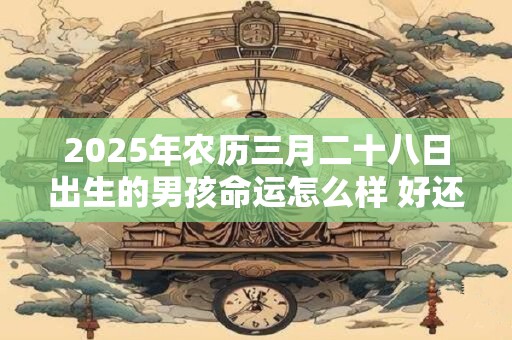 2025年农历三月二十八日出生的男孩命运怎么样 好还是不好 2025年农历三月二十八日出生的男孩命运怎么样 好还是不好