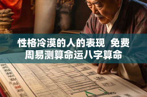 性格冷漠的人的表现  免费周易测算命运八字算命