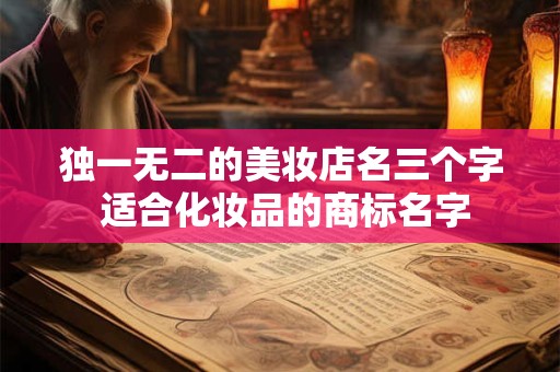 独一无二的美妆店名三个字 适合化妆品的商标名字