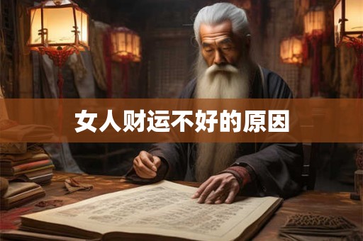 女人财运不好的原因