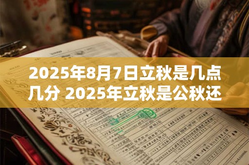 2026年8月7日立秋是几点几分 2026年立秋是公秋还是母秋