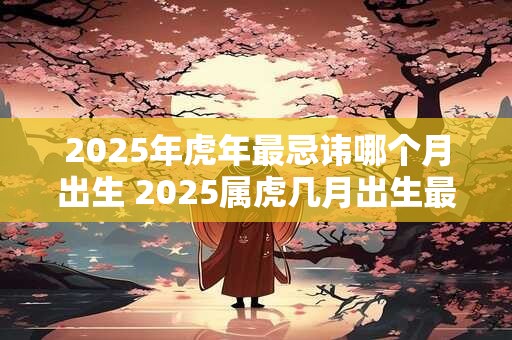 2025年虎年最忌讳哪个月出生 2025属虎几月出生最好命