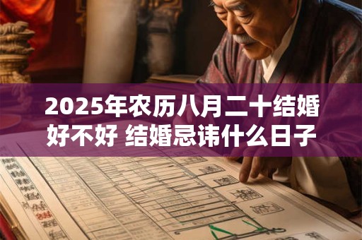 2025年农历八月二十结婚好不好 结婚忌讳什么日子