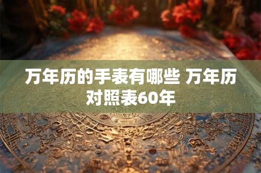 万年历的手表有哪些 万年历对照表60年
