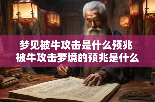 梦见被牛攻击是什么预兆 被牛攻击梦境的预兆是什么