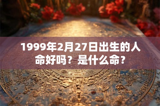 1999年2月27日出生的人命好吗？是什么命？