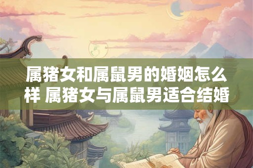 属猪女和属鼠男的婚姻怎么样 属猪女与属鼠男适合结婚吗