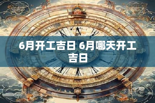 6月开工吉日 6月哪天开工吉日