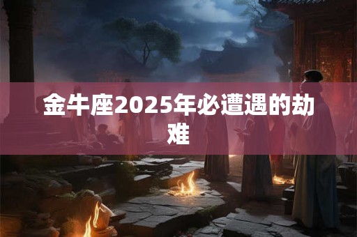 金牛座2025年必遭遇的劫难