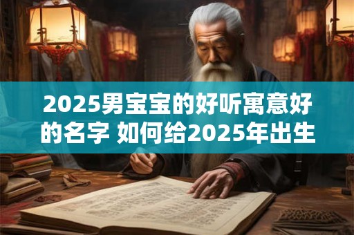 2025男宝宝的好听寓意好的名字 如何给2025年出生的男孩取个好听寓意好的名字