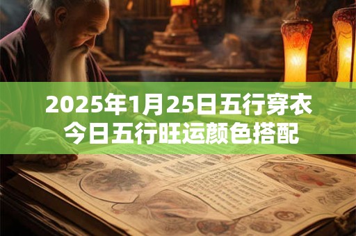 2025年1月25日五行穿衣 今日五行旺运颜色搭配