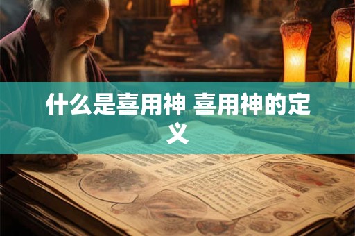 什么是喜用神 喜用神的定义