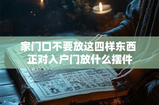 家门口不要放这四样东西 正对入户门放什么摆件