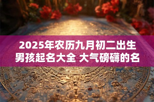 2025年农历九月初二出生男孩起名大全 大气磅礴的名字