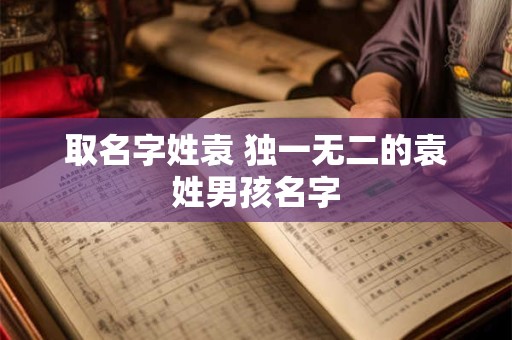 取名字姓袁 独一无二的袁姓男孩名字