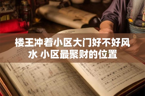 楼王冲着小区大门好不好风水 小区最聚财的位置