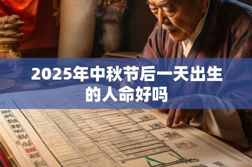 2026年中秋节后一天出生的人命好吗 2026年中秋节后一天出生的人命好吗