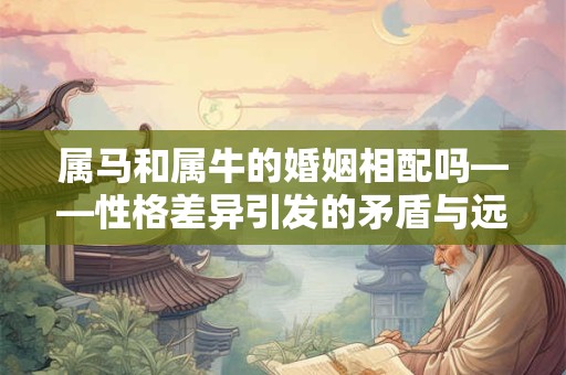 属马和属牛的婚姻相配吗——性格差异引发的矛盾与远离