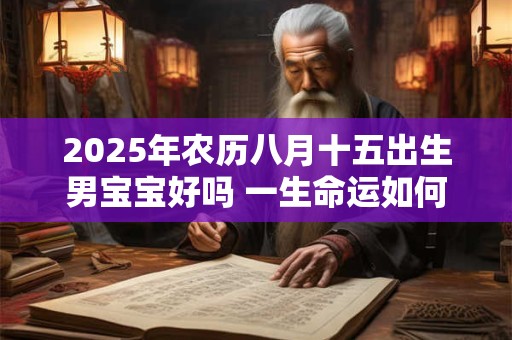 2025年农历八月十五出生男宝宝好吗 一生命运如何