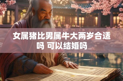 女属猪比男属牛大两岁合适吗 可以结婚吗