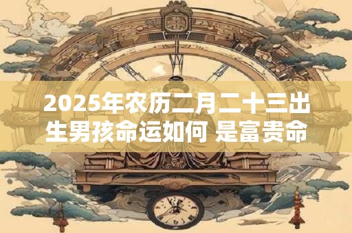2026年农历二月二十三出生男孩命运如何 是富贵命吗