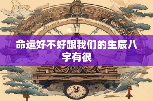 命运好不好跟我们的生辰八字有很