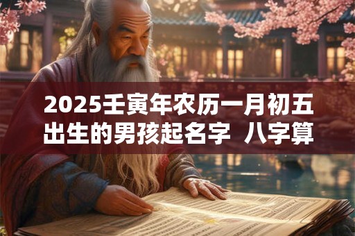 2025壬寅年农历一月初五出生的男孩起名字  八字算命