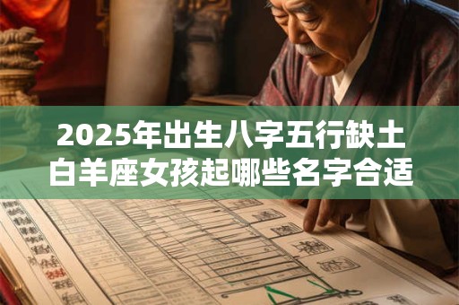 2025年出生八字五行缺土白羊座女孩起哪些名字合适