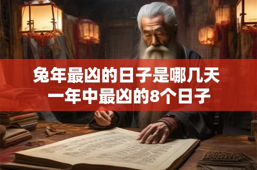 兔年最凶的日子是哪几天 一年中最凶的8个日子