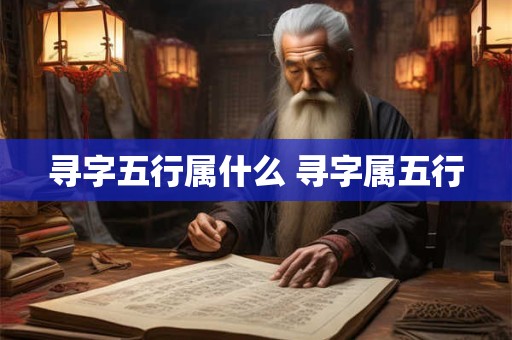 寻字五行属什么 寻字属五行
