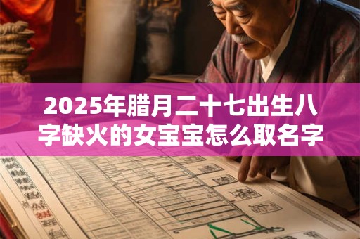 2025年腊月二十七出生八字缺火的女宝宝怎么取名字