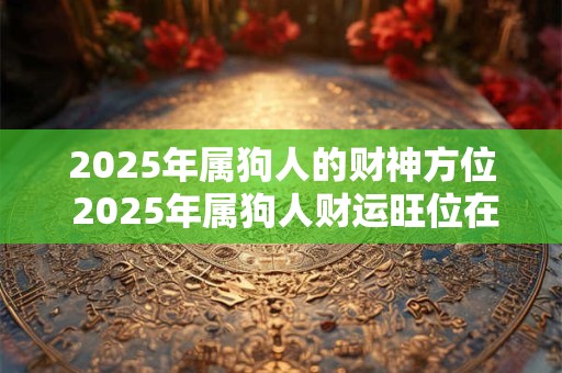 2025年属狗人的财神方位 2025年属狗人财运旺位在哪