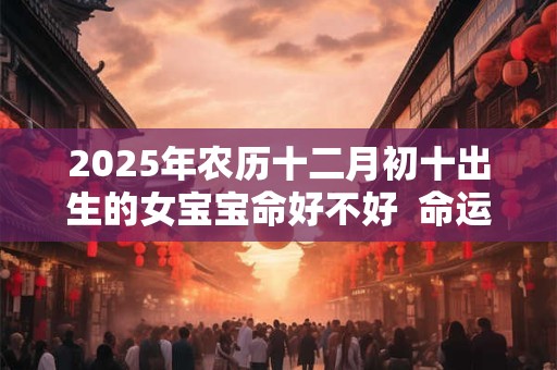 2025年农历十二月初十出生的女宝宝命好不好  命运解析