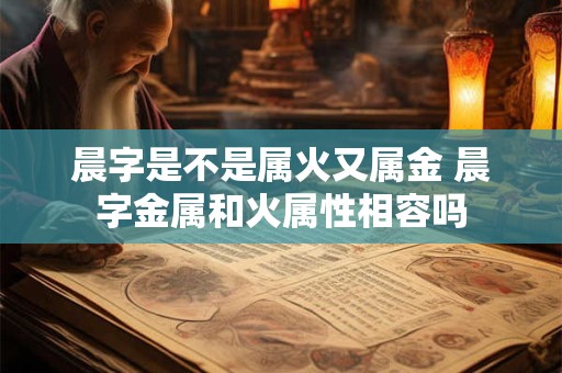 晨字是不是属火又属金 晨字金属和火属性相容吗