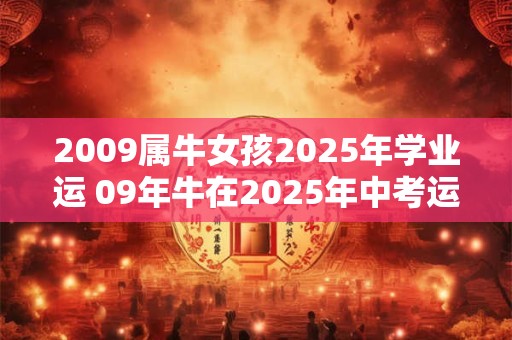 2009属牛女孩2025年学业运 09年牛在2025年中考运怎样
