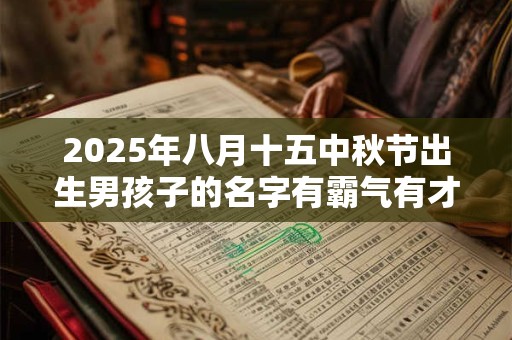 2026年八月十五中秋节出生男孩子的名字有霸气有才华