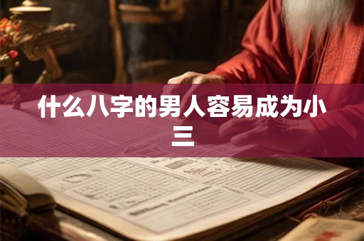 什么八字的男人容易成为小三
