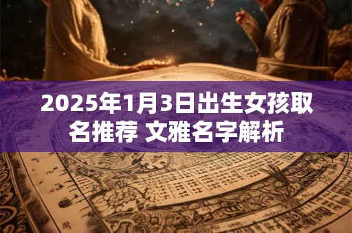 2025年1月3日出生女孩取名推荐 文雅名字解析