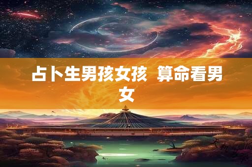 占卜生男孩女孩  算命看男女