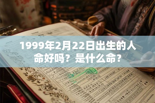 1999年2月22日出生的人命好吗？是什么命？