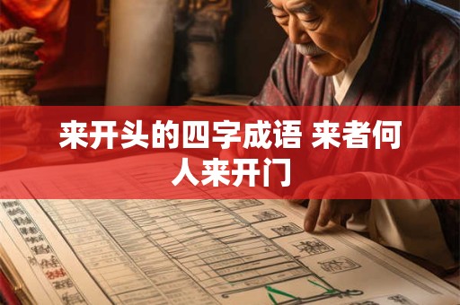 来开头的四字成语 来者何人来开门