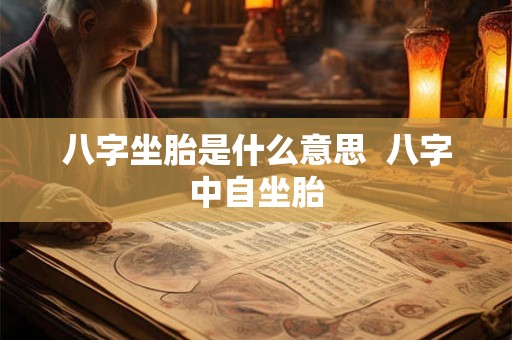 八字坐胎是什么意思  八字中自坐胎