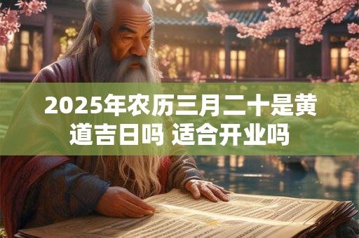 2025年农历三月二十是黄道吉日吗 适合开业吗