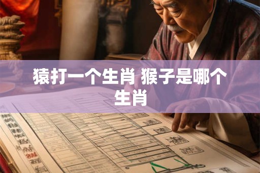 猿打一个生肖 猴子是哪个生肖
