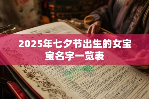 2025年七夕节出生的女宝宝名字一览表